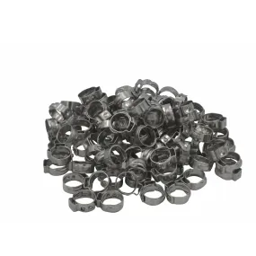 100 Piece 304 Stainless Steel 8.8-10.5mm Ear Hose Clamp