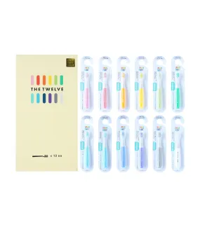 12-Piece Toddler Toothbrush Set - Pastel