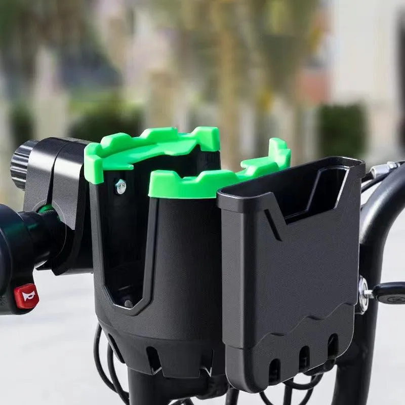 2-in-1 cup holder and phone holder for pushchair and bicycle