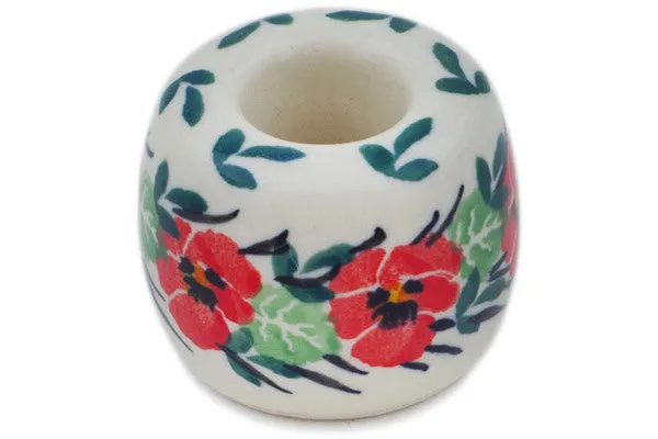 2" Toothbrush Holder - Red Pansy