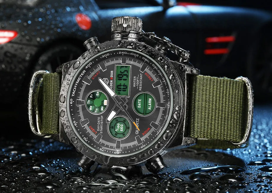 30ATM Waterproof Military Watch