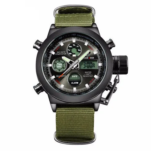 30ATM Waterproof Military Watch