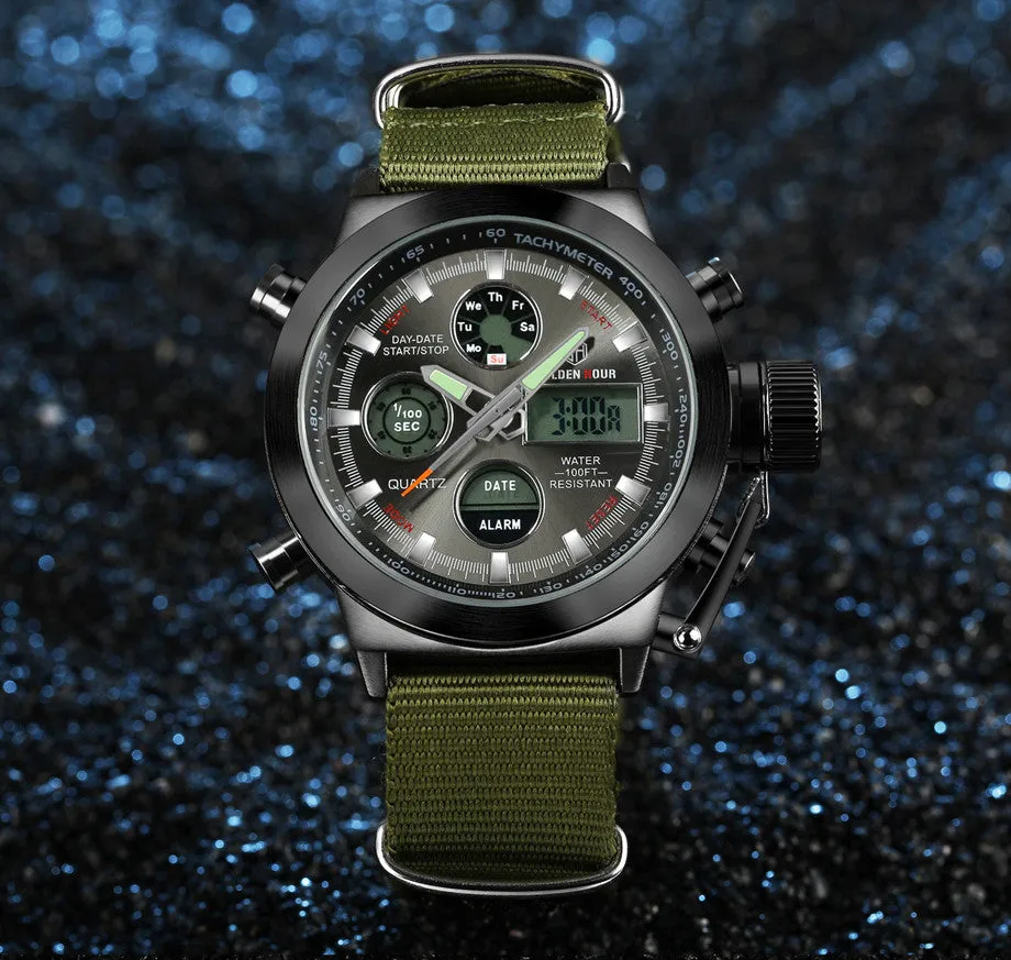 30ATM Waterproof Military Watch