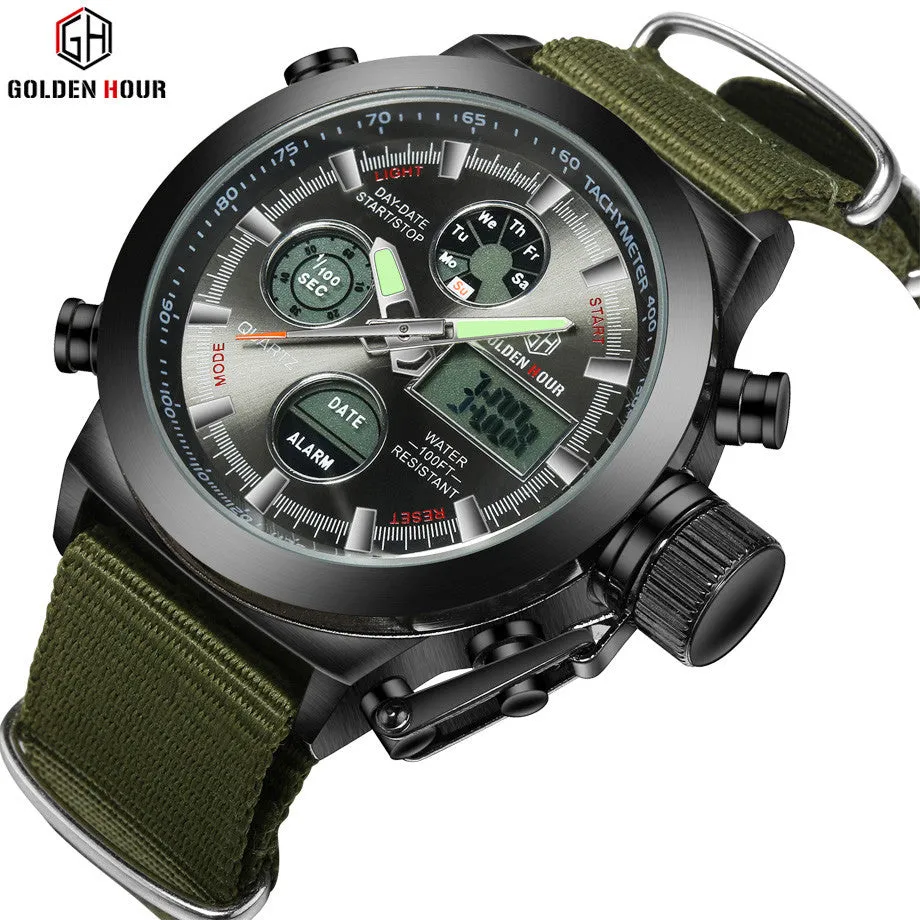 30ATM Waterproof Military Watch