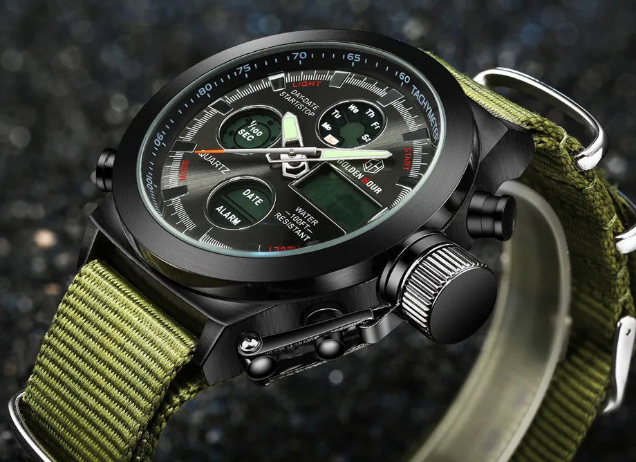 30ATM Waterproof Military Watch