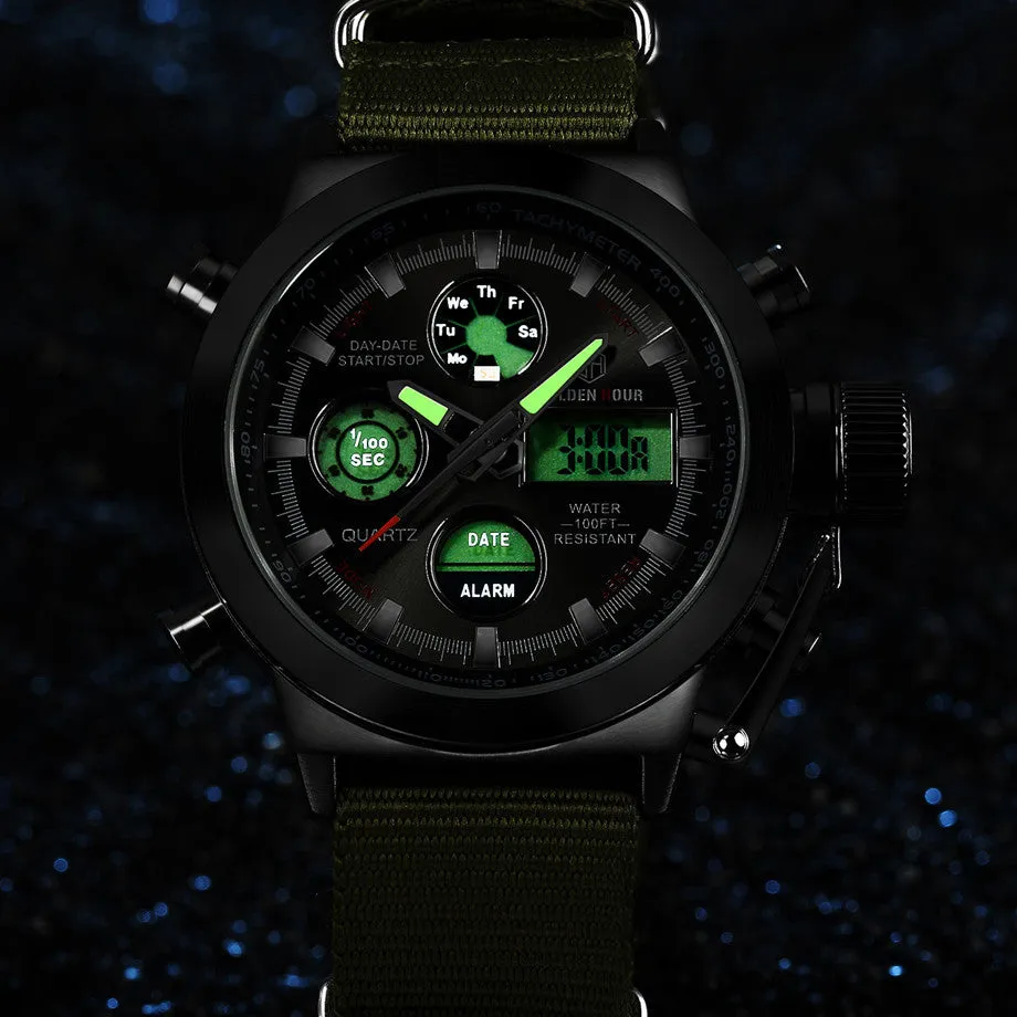 30ATM Waterproof Military Watch