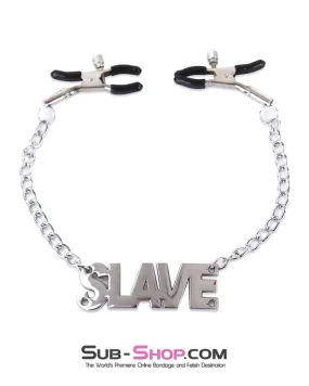 7282DL      SLAVE Adjustable Nipple Clamps with SLAVE Tag