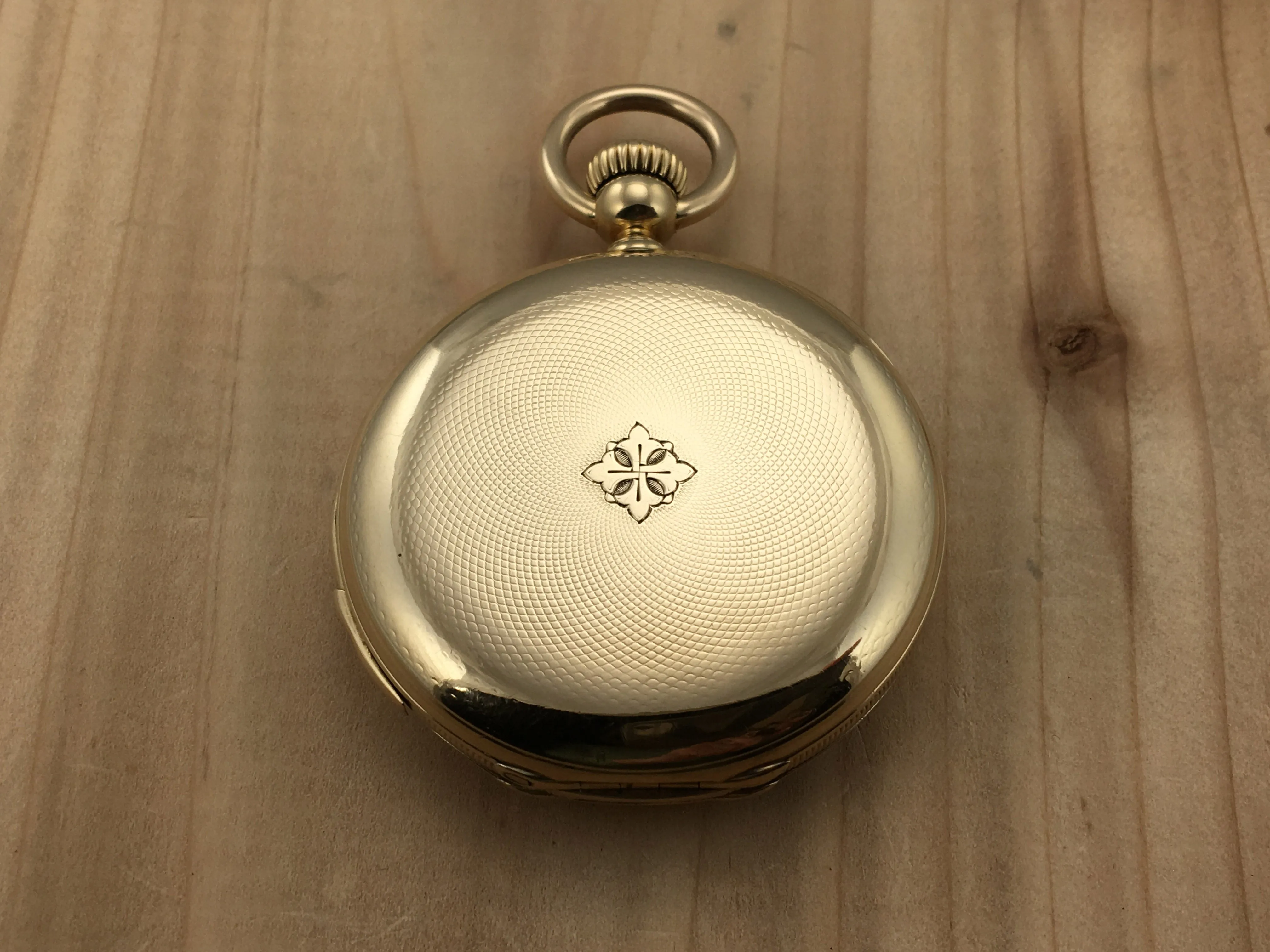 Antique Patek Philippe 18K Yellow Gold 1/4 Hour Repeater Pocket Watch