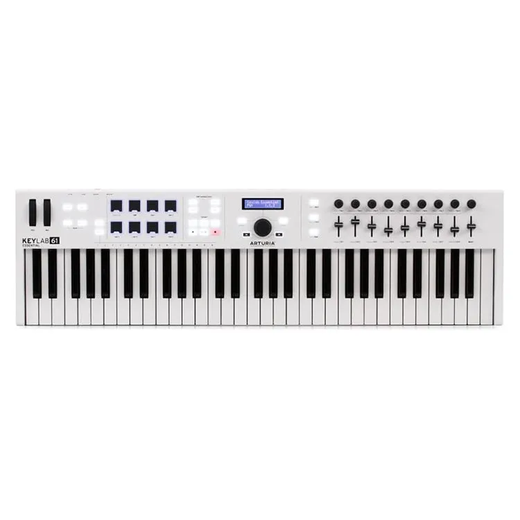 Arturia Keylab 61 Essential 61 Keys USB Universal MIDI Keyboard Controller with Multi Presets and Assignable Controls for DJs, Musicians, and Music Producers