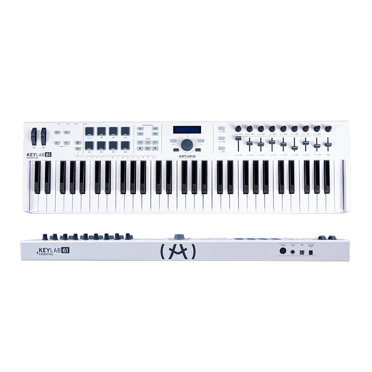 Arturia Keylab 61 Essential 61 Keys USB Universal MIDI Keyboard Controller with Multi Presets and Assignable Controls for DJs, Musicians, and Music Producers