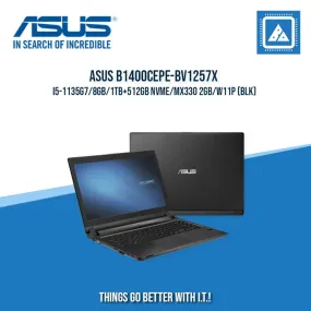 ASUS B1400CEPE-BV1257X I5-1135G7/8GB/1TB 512GB NVME/MX330 2GB/W11P | BEST FOR  ENTERPRISES AND CORPORATES LAPTOP