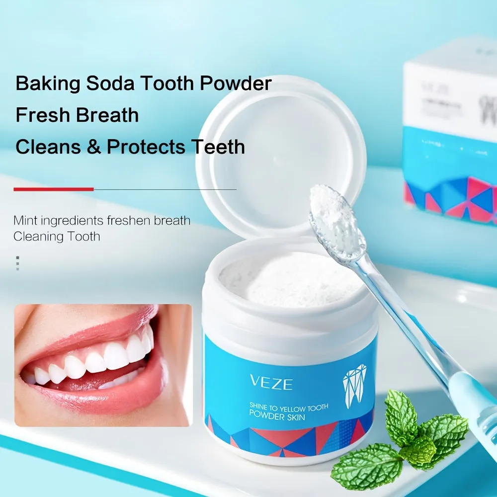 Baking Soda Teeth Whitening Powder for Daily Stain Removal