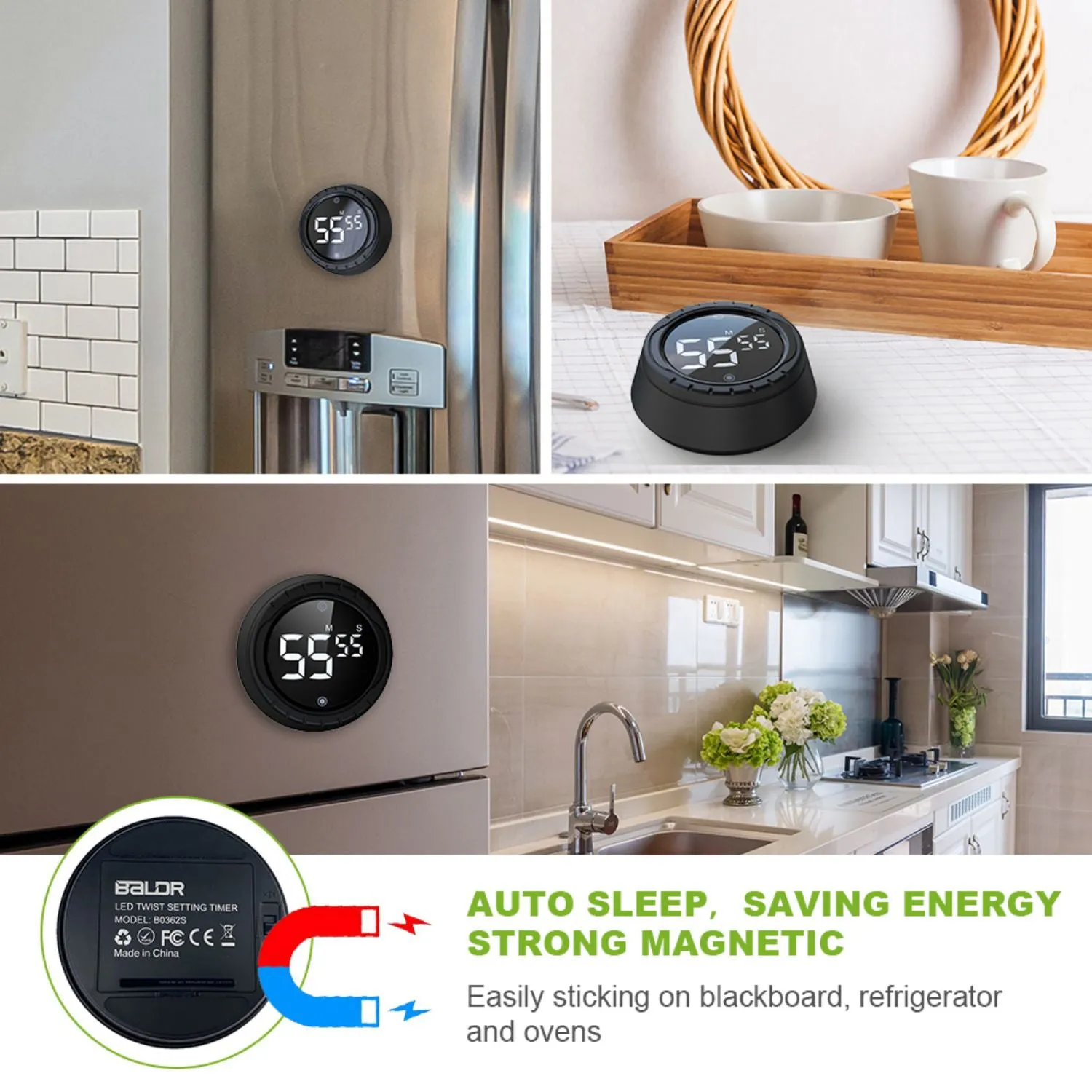 BALDR LED Kitchen Timer