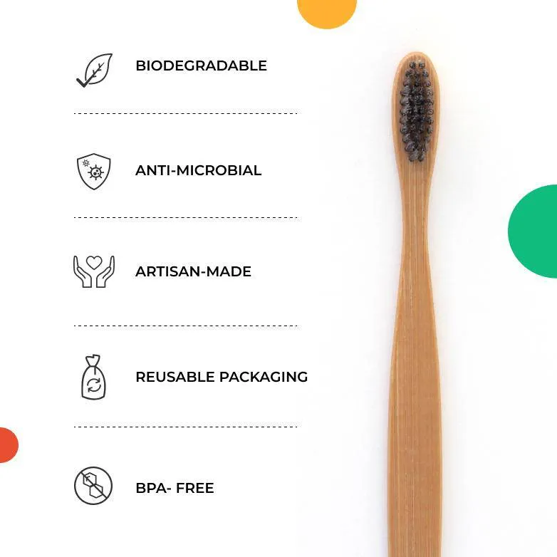 Bamboo Tongue Cleaners & Toothbrushes | 2 Tongue Cleaners | 2 Bamboo Toothbrush