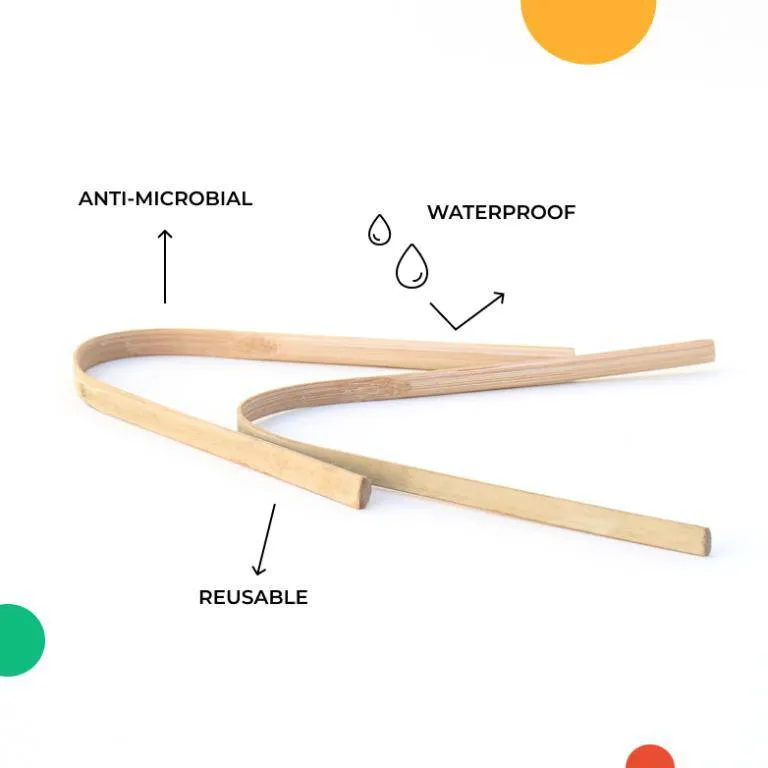 Bamboo Tongue Cleaners & Toothbrushes | 2 Tongue Cleaners | 2 Bamboo Toothbrush