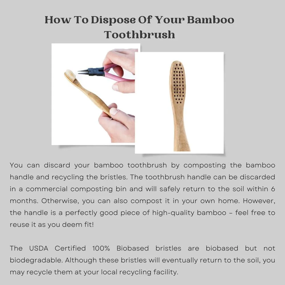 Bamboo Toothbrush - Set of 3