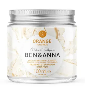 Ben & Anna Toothpaste jar orange with fluoride