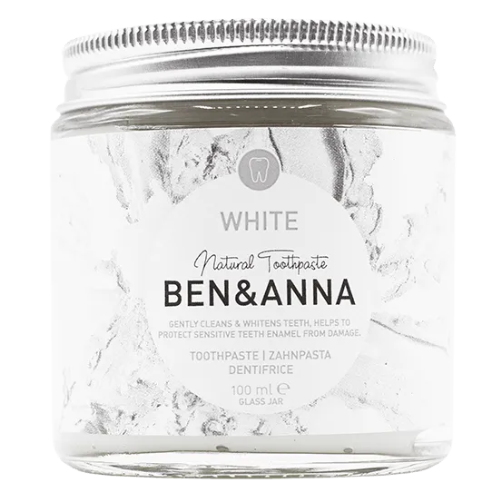 Ben & Anna Toothpaste jar white