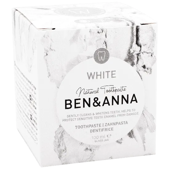 Ben & Anna Toothpaste jar white