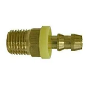 Brass Push On Hose Barb Male Adapter