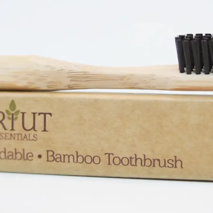 Briut Essentials - Bamboo Toothbrush - Single Natural