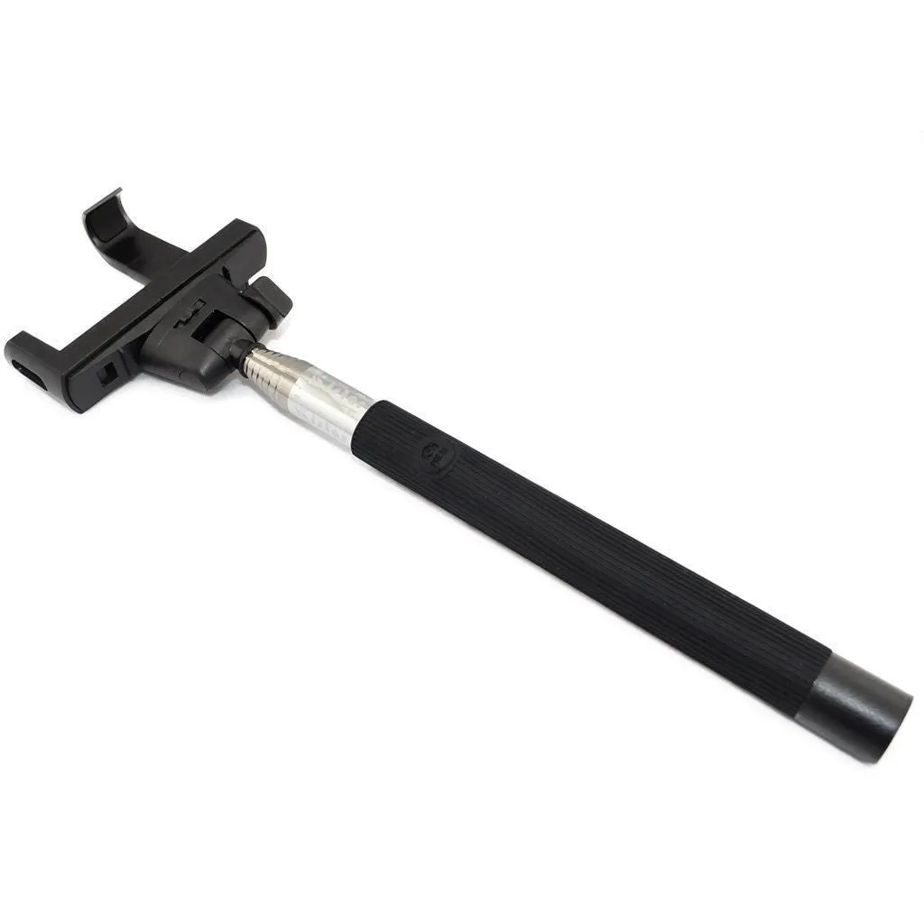 Built in Bluetooth Extendable Selfie Stick Monopod Holder Multi Available - Black