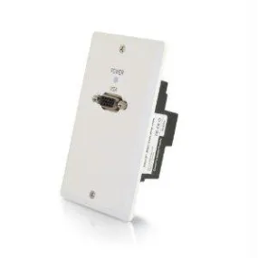 C2g Trulink Single Gang Vga Over Cat5 Wall Plate Receiver- White