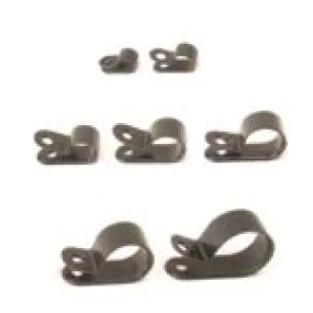 Cable Clamp 1/2" ID 100 Lot  Black Plastic