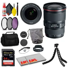 Canon EF 16-35mm f/4L IS USM Lens   SanDisk 64GB Card   MORE