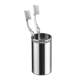 Carmen table toothbrush holder - Chrome