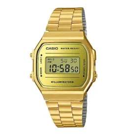 Casio A168WEGM-9DF Gold Stainless Watch for Men and Women