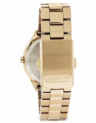 Citizen DRIVE Ladies POV2.0 Swarovski Dress Watch - Rose Gold-Tone - Bracelet