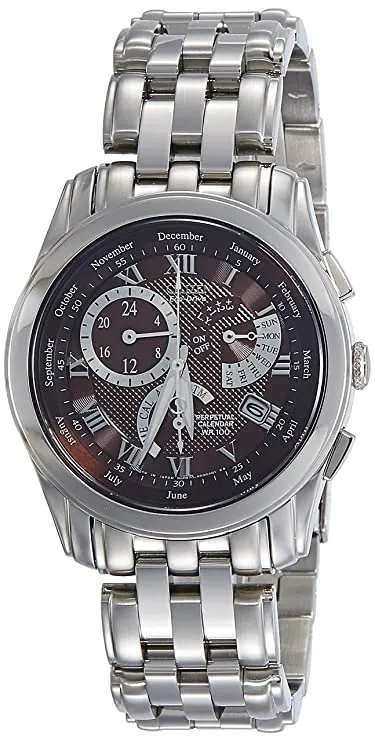 Citizen Eco-Drive Perpetual Calendar Stainless Steel Men's Watch BL8100-50W