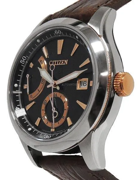 Citizen Mens Signature Grand Classic Automatic - Stainless - Leather Strap