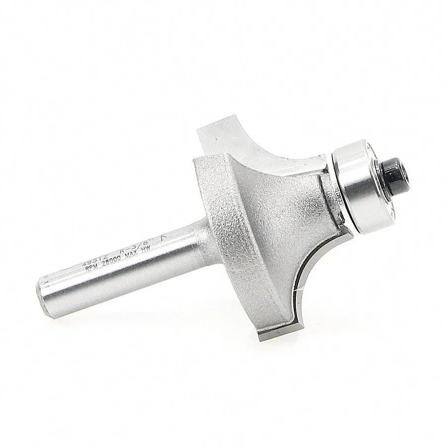 Corner Rounding Router Bit | 3⁄8 Radius x 1 1⁄4 Dia x 5⁄8 x 1⁄4"Shank | 49512 | 738685895122