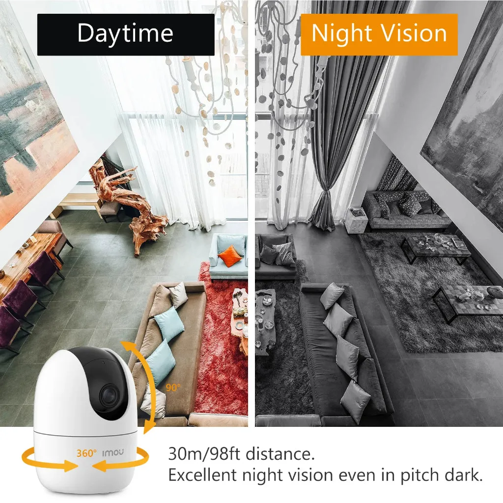 Dahua Imou Ranger 2 2MP / 3MP / 4MP full HD Wireless IP Camera CCTV Pan & Tilt Smart With AI Human Detect Siren 2 Way Talk