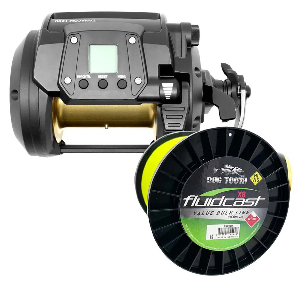 Daiwa 22 Tanacom 1200 Electric Reel With Line