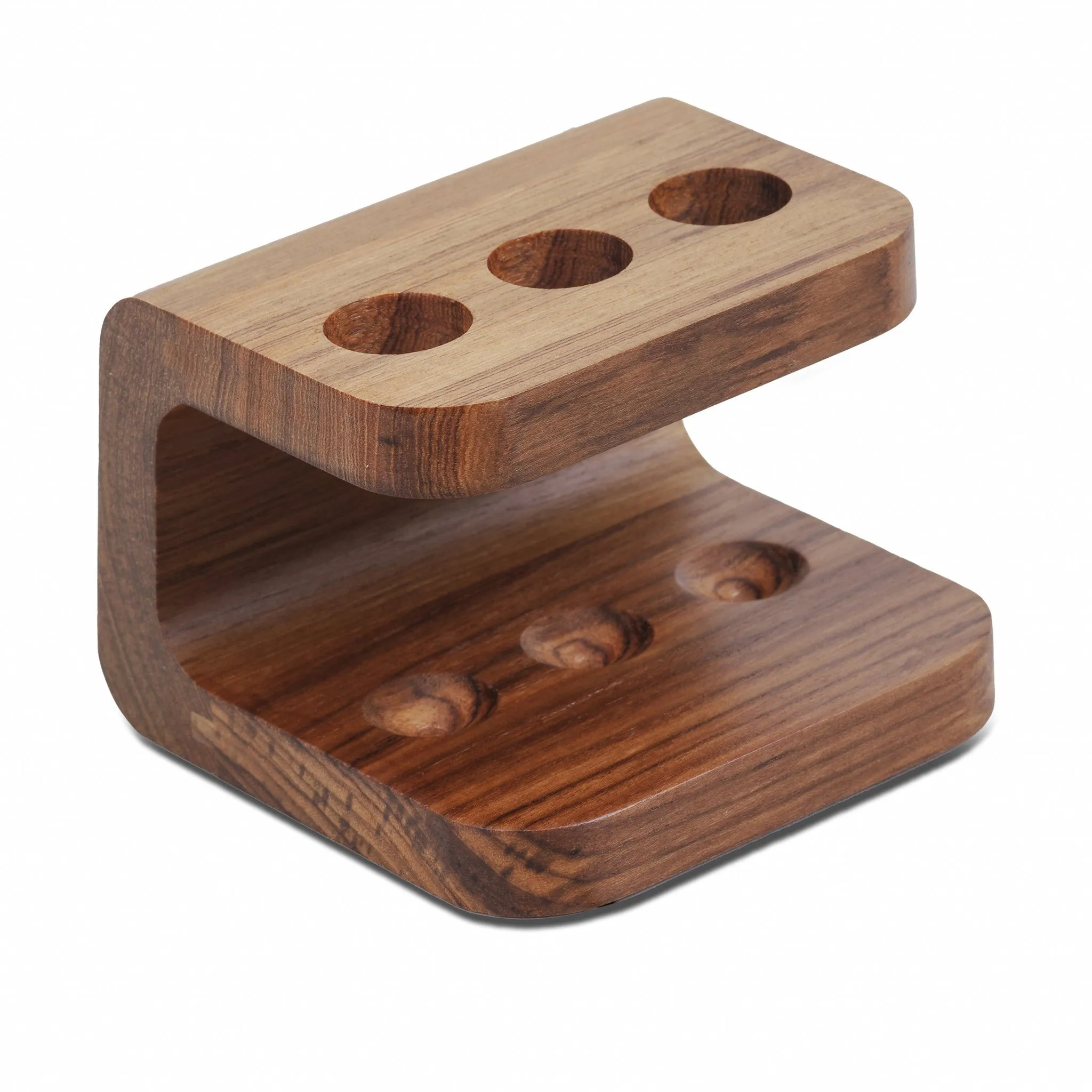 DESIGNER GENUINE TEAK TOOTHBRUSH HOLDER