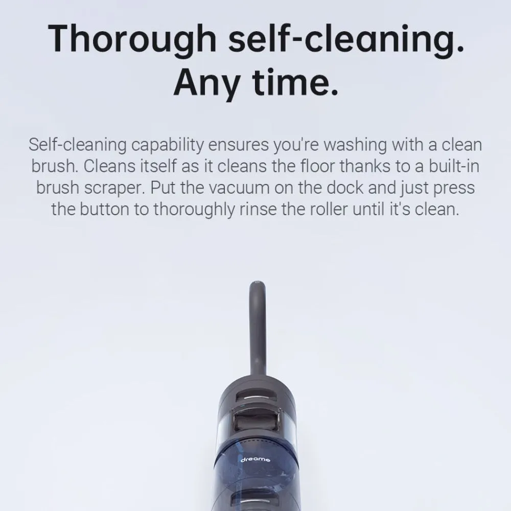 Dreame H12 Wet and Dry Cordless Vacuum 35 Mins Run Time Edge Cleaning Dual Water Tank