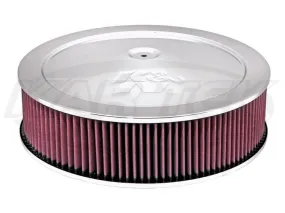 Drop Base 14" Round Air Filter Assemblies 4" Tall, 1-1/4" Drop