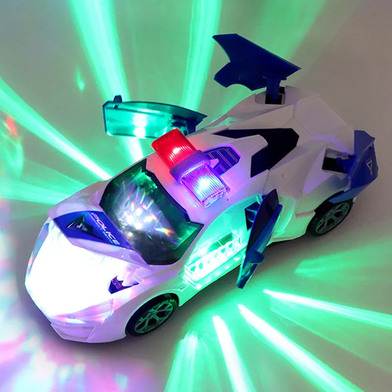 Dynamic Transforming Police Car Toy for Boys with Dance Features