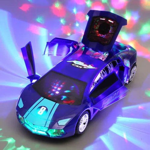 Dynamic Transforming Police Car Toy for Boys with Dance Features