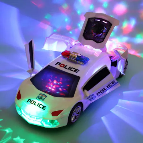 Dynamic Transforming Police Car Toy for Boys with Dance Features