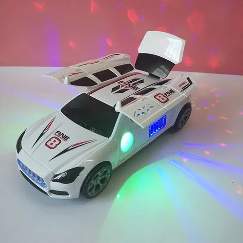 Dynamic Transforming Police Car Toy for Boys with Dance Features