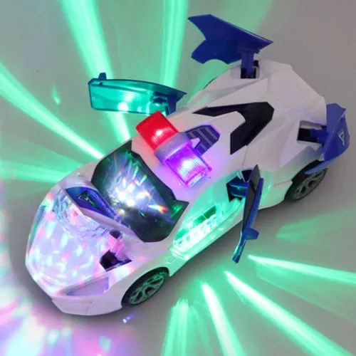 Dynamic Transforming Police Car Toy for Boys with Dance Features