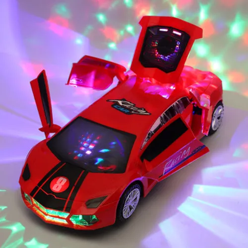 Dynamic Transforming Police Car Toy for Boys with Dance Features