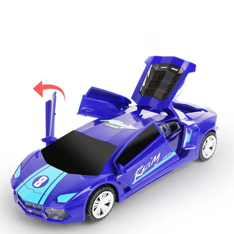 Dynamic Transforming Police Car Toy for Boys with Dance Features