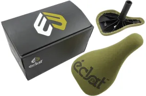 ECLAT COMPLEX SEAT LIGHTWEIGHT SADDLE PADDED OLIVE GREEN BUILT IN 25.4 SEATPOST