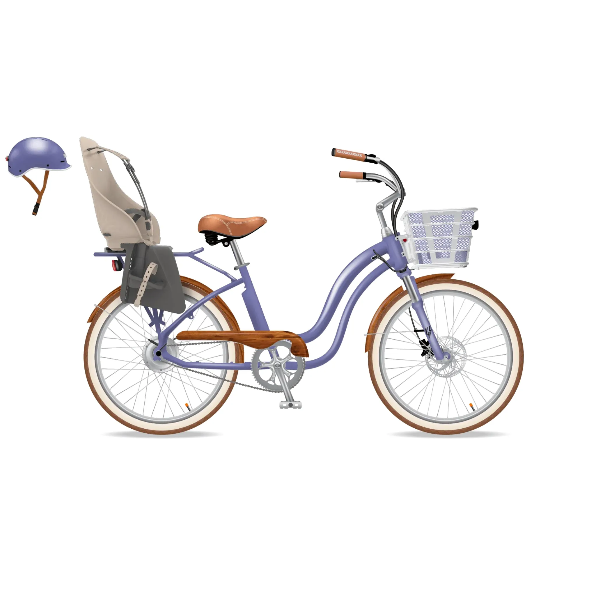 ELECTRIC BIKE COMPANY - Model S, Amethyst Lullaby E-Bike 750W (BUNDLE) 28MPH