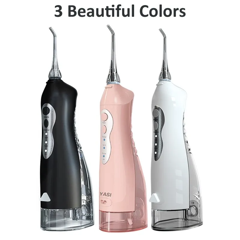 Electric Oral Irrigator Dental Water Flosser 3 Mode USB Rechargeable Family Travel Use Waterproof Water Jet Floss Teeth Cleaner 0ral irrigator